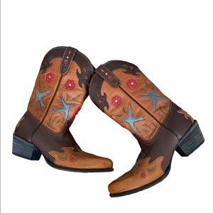 Dan Post youth blue bird western boots riding